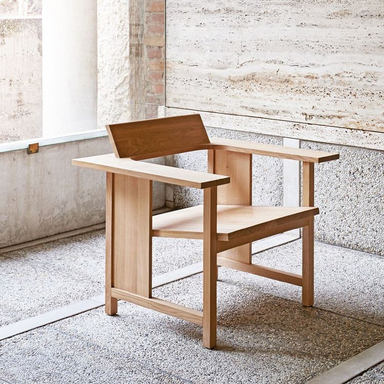 Modern Simple Arm stoel Solid Wood Frame Gueststoel voor eetkamer