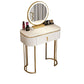 Glam 29.52 "Vanity di trucco in altezza set con cassetto e vanità specchio