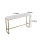 Stone Bar Dining Table Glam Rectangle Bar Table with Trestle Pedestal for Dining Room Clearhalo 'Bar Furniture' 'Bar Tables' 'bar_tables' 'furn' 'furn_bar_tables' 'Furniture' 'furniture_bar_tables' 'Kitchen & Dining Furniture' 1200x1200_b89dbf86-1d10-418d-8925-14d47897b7ca