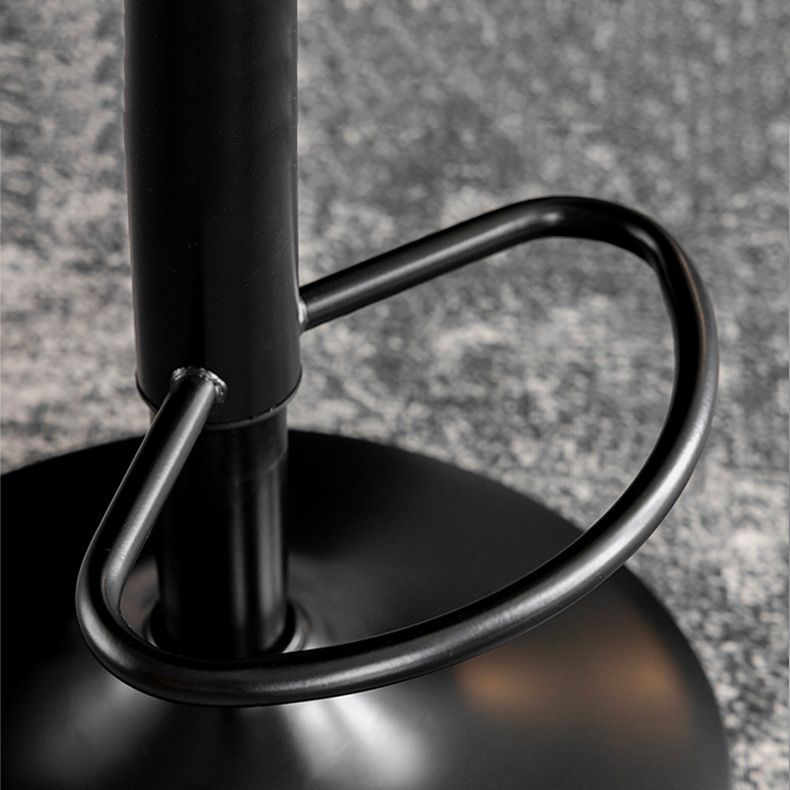 Swivel and Adjustable Bar Chair Modern Faux Leather Armless Bar Chair Clearhalo 'Bar Furniture' 'Bar Stools' 'bar_stools' 'furn' 'furn_bar_stools' 'Furniture' 'Kitchen & Dining Furniture' 1200x1200_b89ef08c-0af6-401a-b07d-33962a9fb718