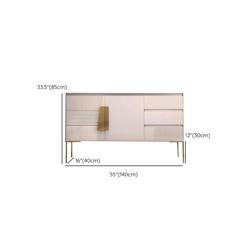 Restangle de rangement de style luxe Rectangle Armoire du buffet