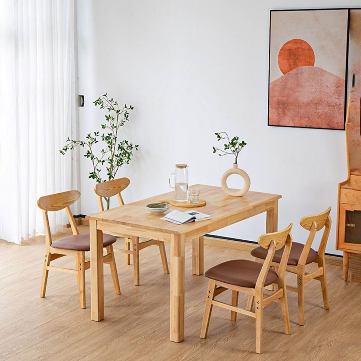 Wood Industrial Kitchen Dining Room Chair Open Back Side Chair Clearhalo 'Dining Chairs' 'Dining Tables & Seating' 'dining_chair' 'furn' 'furn_dining_chair' 'Furniture' 'furniture_dining_chair' 'Kitchen & Dining Furniture' 1200x1200_b8a01dd2-ff03-4c02-a9a4-6eb3313b57ed