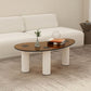 14.9"H 3 Legs Base Solid Color Glass/Slate Irregular Top Coffee Table Clearhalo 'Coffee & Accent Tables' 'Coffee Tables' 'coffee_tables' 'furn' 'furn_coffee_tables' 'Furniture' 'Living Room Furniture' 1200x1200_b8a09f66-5ba7-443d-b15e-a44a41bf986c
