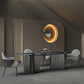 Modern Stone Rectangle Dining Table Stainless Steel Base for Dining Room Clearhalo 'Dining Tables & Seating' 'Dining Tables' 'dining_table' 'furn' 'furn_dining_table' 'Furniture' 'Kitchen & Dining Furniture' 1200x1200_b8a3dbc9-6738-491a-95c7-c022d9fccd87