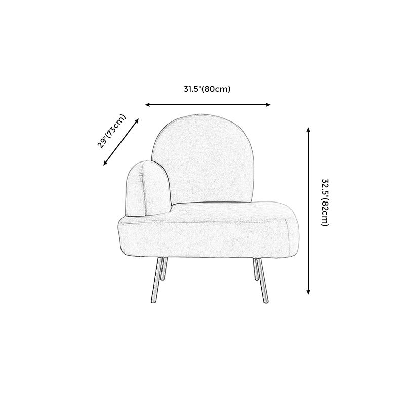 コンテンポラリーコットンブレンドシングルアームタイトバックライトグレーソファセット
