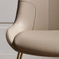 Glam Dining Room Chair Faux Leather Parsons Chair for Dining Room