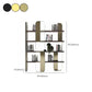 4 Shelves Contemporary Bookcase Standard Metal Open Back Bookshelf Clearhalo 'Bookcases' 'furn' 'furn_bookcases' 'Furniture' 'Office Furniture' 1200x1200_b8a5dc22-50fc-4a82-a6d6-7c7fabc39c66