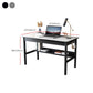 Modern Rectangle Office Desk Antique Finish Computer Desk with Metal Legs Clearhalo 'furn' 'furn_office_desk' 'Furniture' 'Office Desks' 'Office Furniture' 'office_desk' 1200x1200_b8a69558-d987-4632-aff4-384a4ea3952f