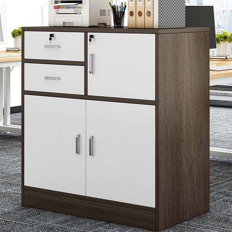 Nordic Style File Cabinet Drawers Color Block Vertical Wood File Cabinet Clearhalo 'Filing Cabinets' 'filling_cabinets' 'furn' 'furn_filling_cabinets' 'Furniture' 'Office Furniture' 1200x1200_b8aaaf96-fca5-4297-bb3b-45cb0a798efc