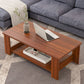 Rectangular 4 Legs Base Design Artificial Material Modern Style Coffee Table