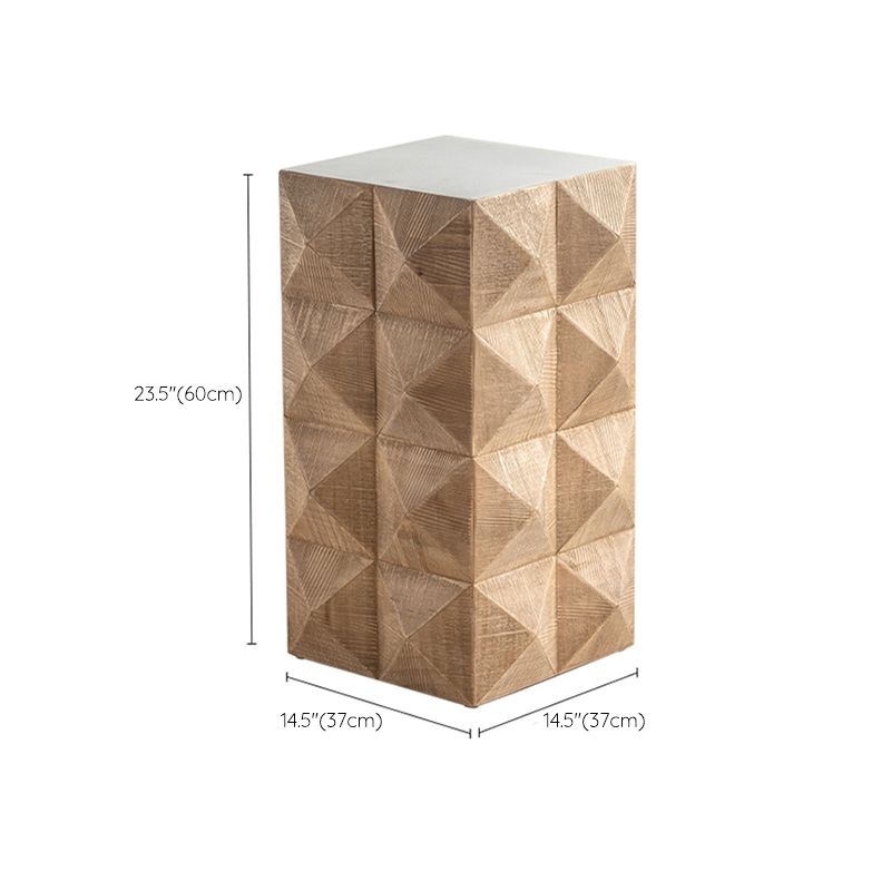 Tavolino rustico di diapositiva del soggiorno in difficoltà in legno marrone in difficoltà tavola laterale