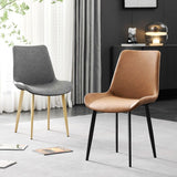 Industrial Style Metal Chairs Set Solid Back Side Kitchen Dining Room Chair Clearhalo ' kitchen&dining_furn' 'Dining Chairs' 'Dining Tables & Seating' 'dining_chair' 'furn' 'furn_dining_chair' 'Furniture' 'furniture_dining_chair' 'Kitchen & Dining Furniture' 'kitchen' 1200x1200_b8ae4fb2-0606-4bb1-a0d2-bff469c01d85