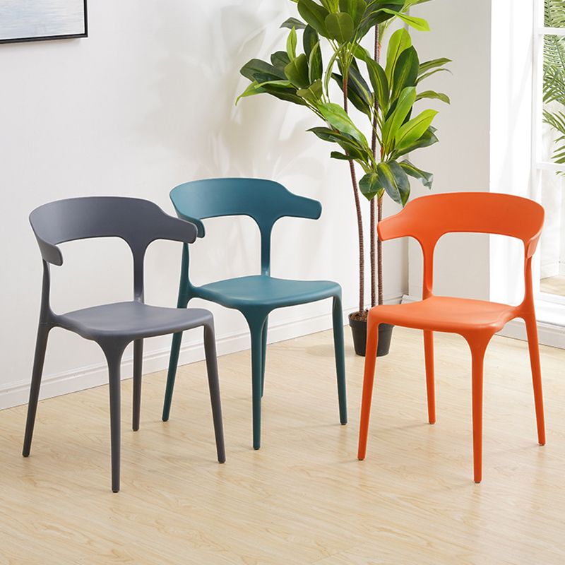 Plastic Modern Kitchen Side Chair 20'' Wide Matte Finish Arm Chair with 4 Legs Clearhalo ' kitchen&dining_furn' 'Dining Chairs' 'Dining Tables & Seating' 'dining_chair' 'Furniture' 'furniture_dining_chair' 'Kitchen & Dining Furniture' 'kitchen' 1200x1200_b8ae5985-193e-42b6-b208-39f77d18d833