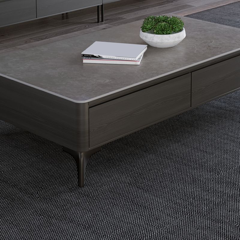 16"H Contemporary Cocktail Table Storage Rectangle Coffee Table Clearhalo 'Coffee & Accent Tables' 'Coffee Tables' 'coffee_tables' 'furn' 'furn_coffee_tables' 'Furniture' 'Living Room Furniture' 1200x1200_b8aed635-a479-410f-816c-877eada79067