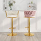 Modern Style Adjustable Backrest Counter Stool with Gold Base and Leather Cushion Clearhalo 'Bar Furniture' 'Bar Stools' 'bar_stools' 'furn' 'furn_bar_stools' 'Furniture' 'Kitchen & Dining Furniture' 1200x1200_b8af2156-4d4d-4870-978e-9a104ff93782