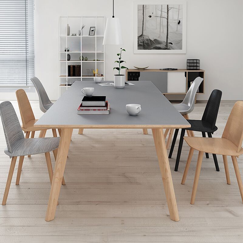 Rectangle 4 Legs Furniture Solid Wood Simplicity Table for Dining Room Clearhalo ' dining_table' 'Dining Tables & Seating' 'Dining Tables' 'furn' 'furn_dining_table' 'Furniture' 'furniture_dining_table' 'Kitchen & Dining Furniture' 'kitchen&dining_furn' 'kitchen' 'kitchen_dining_table' 1200x1200_b8b051c9-6618-46ac-ac7e-9d5288f38f26