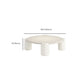 Modern Round Wood Coffee Table with 4 Legs Coffee Table in Cream Clearhalo 'Coffee & Accent Tables' 'Coffee Tables' 'coffee_tables' 'furn' 'furn_coffee_tables' 'Furniture' 'Living Room Furniture' 1200x1200_b8b1af49-e345-4e2e-bca4-90b07c75d3d0