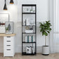 Modern Metal Etagere Bookshelf Vertical Iron Bookshelf for Living Room Clearhalo 'Bookcases' 'furn' 'furn_bookcases' 'Furniture' 'furniture_bookcases' 'Office Furniture' 1200x1200_b8b42122-61a6-482c-a0b4-9b942adcf244