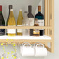 Modern Wall Mounted Wine Racks Metal Wine Jail With Glass Holder & Storage Shelf Clearhalo 'furn' 'furn_wine_racks' 'Furniture' 'Kitchen & Dining Furniture' 'Wine Racks' 'wine_racks' 1200x1200_b8b6c589-eb50-414a-8238-8dbdf7b9daa9