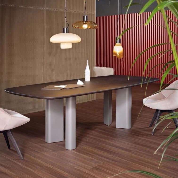 Rectangle Minimalist Dining Table Solid Wood Fixed Table with 4 Legs Clearhalo ' dining_table' 'Dining Tables & Seating' 'Dining Tables' 'furn' 'furn_dining_table' 'Furniture' 'furniture_dining_table' 'Kitchen & Dining Furniture' 'kitchen&dining_furn' 'kitchen' 'kitchen_dining_table' 1200x1200_b8b83b56-6057-4040-b23c-16ee8993c4d7