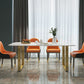 Marble Top Dining Table Modern Rectangle Dining Table with Sled Base Clearhalo 'Dining Tables & Seating' 'Dining Tables' 'dining_table' 'furn' 'furn_dining_table' 'Furniture' 'furniture_dining_table' 'Kitchen & Dining Furniture' 'kitchen' 'kitchen_dining_table' 1200x1200_b8b9dff6-f1e5-42e8-a962-4172e5e5bdc1