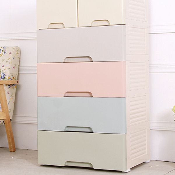 Armoire non conservatrice avec armoire de rangement en plastique de tiroir avec jambes