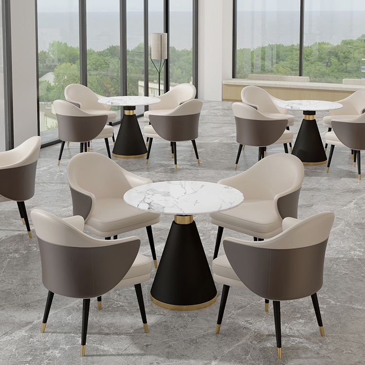 Contemporary Style Stone Dining Table Round Pedestal Table for Dining Room Clearhalo ' dining_table' 'Dining Tables & Seating' 'Dining Tables' 'furn' 'furn_dining_table' 'Furniture' 'furniture_dining_table' 'Kitchen & Dining Furniture' 'kitchen&dining_furn' 'kitchen' 'kitchen_dining_table' 1200x1200_b8bdd291-3b44-4a1e-a9d0-8e2881e8008f