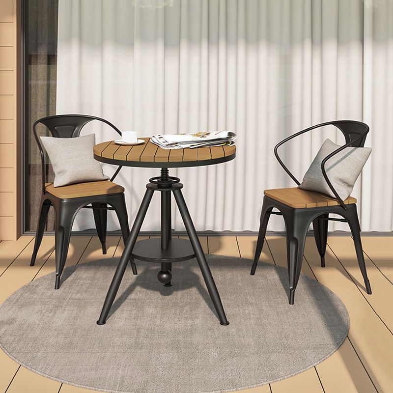 Nordic 1/2/3 Stücke Essgüter rund Plastikholz Esstisch für Balkon