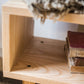 Estantería trasera abierta de estilo moderno, estantería de madera maciza para oficina