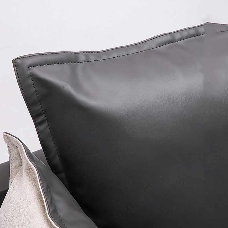 Nordic Style Ledersofa Quadrat -Tuftedofa für Wohnzimmer