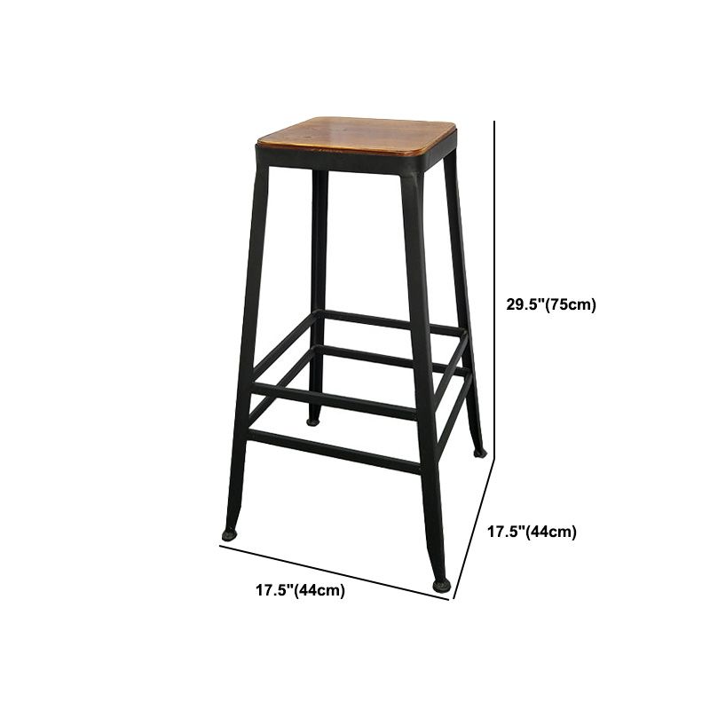 Tavolo da bar in legno massiccio industriale set 1/2/3 pezzi Tavolino con sgabelli alti