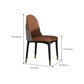 Modern Simple Side Chair Faux Leather Kitchen Dining Chairs with Wooden Base Clearhalo 'Dining Chairs' 'Dining Tables & Seating' 'dining_chair' 'furn' 'furn_dining_chair' 'Furniture' 'Kitchen & Dining Furniture' 1200x1200_b8c1d77b-7f66-427e-9cde-3c053be51ab0