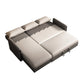 Square Arms Foldable Futon Pillow Included Sleeper Sofa with Storage