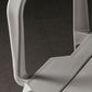 Stacking Plastic Arm Chair Glam Open Back Dining Arm Chair for Dining Room
