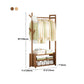 Contemporary Style Wardrobe Armoire Bamboo Armoire with Garment Rod for Home Clearhalo 'Armoires & Wardrobes' 'armoires_wardrobes' 'Bedroom Furniture' 'furn' 'furn_armoires_wardrobes' 'Furniture' 1200x1200_b8c324cc-b460-490f-a16d-f2a20e5458f7