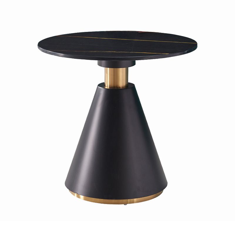 Metal Traditional Luxury Round Table Pedestal Dining Table for Dining Room Clearhalo 'Dining Tables & Seating' 'Dining Tables' 'dining_table' 'furn' 'furn_dining_table' 'Furniture' 'Kitchen & Dining Furniture' 1200x1200_b8c37144-aa90-4ebc-b4b1-b6f0132b2898