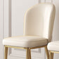 Glam Style Side Chair Leather Gold Frame Dining Chair for Home Clearhalo 'Dining Chairs' 'Dining Tables & Seating' 'dining_chair' 'furn' 'furn_dining_chair' 'Furniture' 'Kitchen & Dining Furniture' 1200x1200_b8c3d78e-4efb-44bf-bdb0-e79ef4766d30