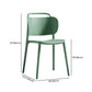 Nordic Style Plastic Dining Chair Open Back Dining Side Chair for Home Use Clearhalo ' kitchen&dining_furn' 'Dining Chairs' 'Dining Tables & Seating' 'dining_chair' 'furn' 'furn_dining_chair' 'Furniture' 'furniture_dining_chair' 'Kitchen & Dining Furniture' 'kitchen' 1200x1200_b8c5c5a3-7194-4e9f-9729-63037df8af90