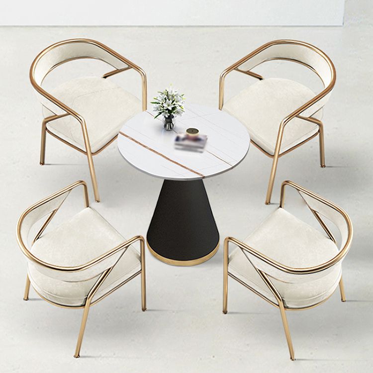 Flannel Scandinavian Restaurant Arm Chair Open Multi-color Dining Chair Clearhalo ' kitchen&dining_furn' 'Dining Chairs' 'Dining Tables & Seating' 'dining_chair' 'furn' 'furn_dining_chair' 'Furniture' 'furniture_dining_chair' 'Kitchen & Dining Furniture' 'kitchen' 1200x1200_b8c6b4ed-0b50-4059-9d4a-5b79473d3307