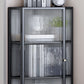 Modern China Cabinet Metal Corner Unit Storage Cabinet for Dining Room Clearhalo 'Display & China Cabinets' 'display_china_cabinets' 'furn' 'furn_display_china_cabinets' 'Furniture' 'Kitchen & Dining Furniture' 1200x1200_b8c77269-48b2-41c3-8894-74e935f96b3b