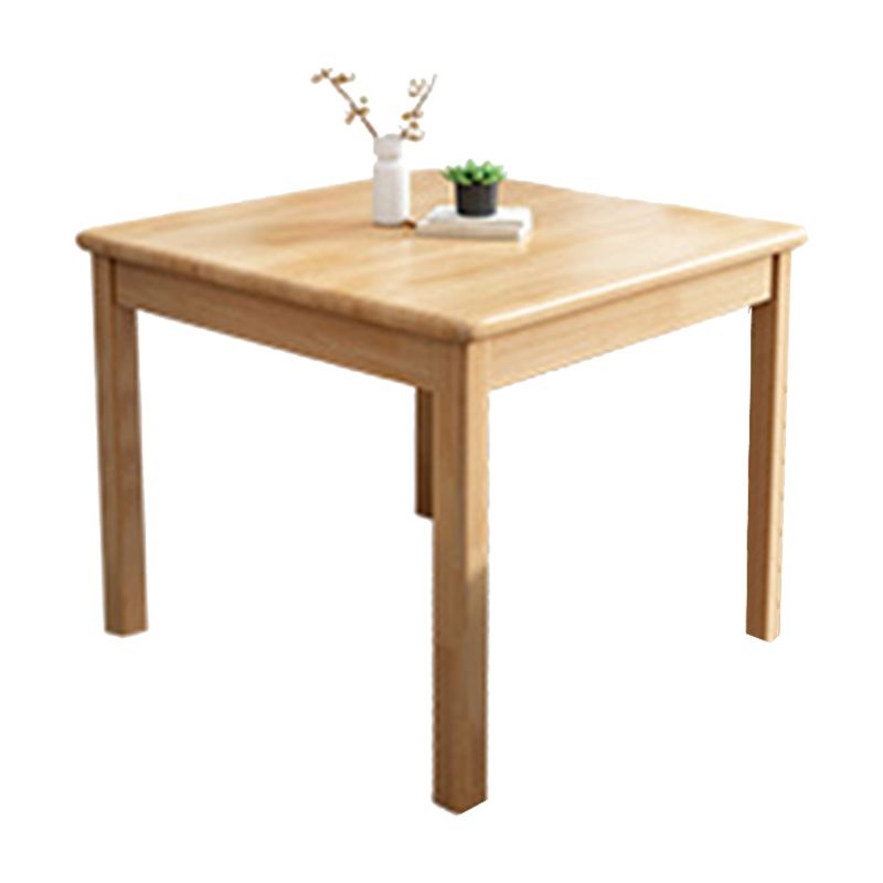 Table de cuisine de salle à manger Table de salle à manger en bois massif en bois d'hévéa