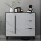 Sideboard glam sideboard in legno ingegnere grigio con porta per soggiorno