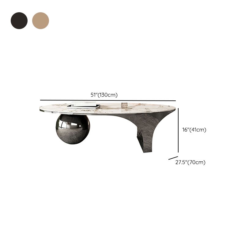 Slate Coffee Cocktail Table Glam Abstract Coffee or End Table Clearhalo 'Coffee & Accent Tables' 'Coffee Tables' 'coffee_tables' 'furn' 'furn_coffee_tables' 'Furniture' 'Living Room Furniture' 1200x1200_b8c9300f-7454-4c0e-847a-6d14c503b502