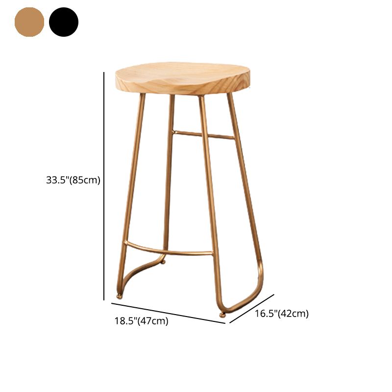 Contemporary Rectangle Bar and Counter Stool Wood Stool with Sled Base Clearhalo 'Bar Furniture' 'Bar Stools' 'bar_stools' 'furn' 'furn_bar_stools' 'Furniture' 'furniture_bar_stools' 'Kitchen & Dining Furniture' 1200x1200_b8cad87d-5fec-4ba2-90c1-e772ff4eceed