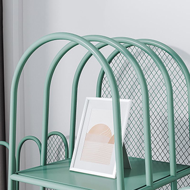 59"H Scandinavian Style Bookshelf Metal Shelf Bookcase for Home Use Clearhalo 'Bookcases' 'furn' 'furn_bookcases' 'Furniture' 'furniture_bookcases' 'Office Furniture' 1200x1200_b8caecc2-885c-4bf9-8393-8281ec564790