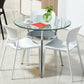 Simplicity Dining Site Table Tempered Glass Dining Room Home Furniture Clearhalo ' dining_table' 'Dining Tables & Seating' 'Dining Tables' 'furn' 'furn_dining_table' 'Furniture' 'furniture_dining_table' 'Kitchen & Dining Furniture' 'kitchen&dining_furn' 'kitchen' 'kitchen_dining_table' 1200x1200_b8cb37f4-bdab-4098-b11d-d124226bedf2
