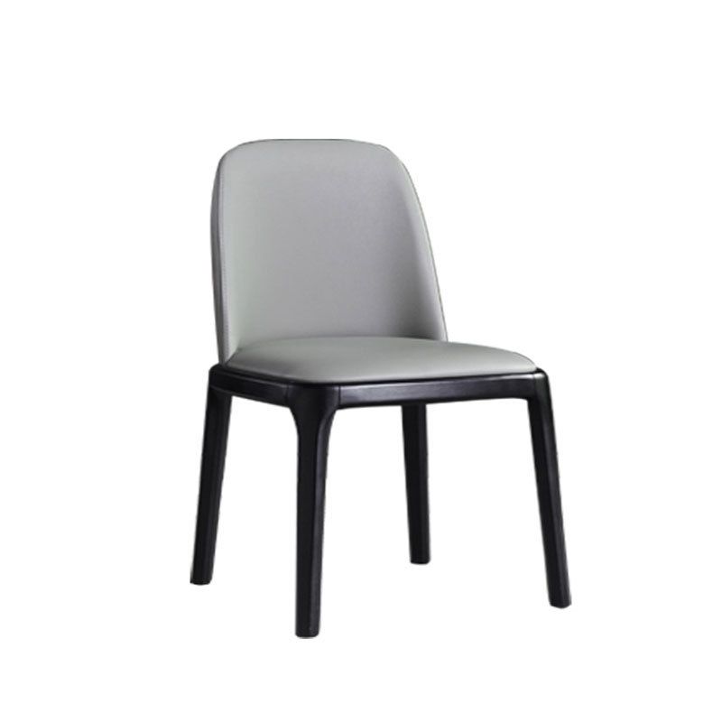 Modern Style Wood Side Dining Chairs Solid Leather Back Chair for Kitchen Clearhalo ' kitchen&dining_furn' 'Dining Chairs' 'Dining Tables & Seating' 'dining_chair' 'Furniture' 'furniture_dining_chair' 'Kitchen & Dining Furniture' 'kitchen' 1200x1200_b8cb63e3-6dc6-477c-b1ad-61e547116a7b