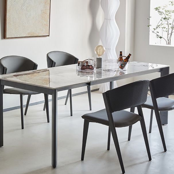 Industrielle armlose Küche Essnetzstuhl Kunstleder Seitenstuhl