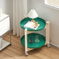 Moderner Acryl -runder Beistelltisch mit Casters Tably Top 2 - Tier End Table Set
