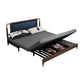 31 "divano futon largo glam in pelle grigio divano per dormiente futon